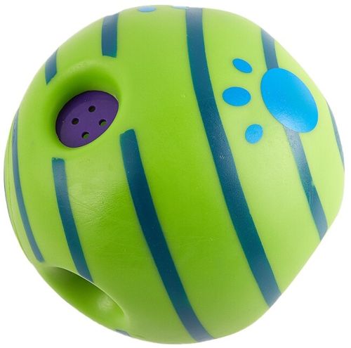 Хихикающий мяч для собак Wobble Wag Giggle Ball D-14, Интерактивная игрушка для игры с собакой игрушка-мяч звуковой из термопластичной резины