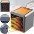 Керамічний інфрачервоний обігрівач Handy Heater Pure Warmth RD-08 1200W, настільний тепловентилятор c LED підсвічуванням, електрообігрівач Чорний