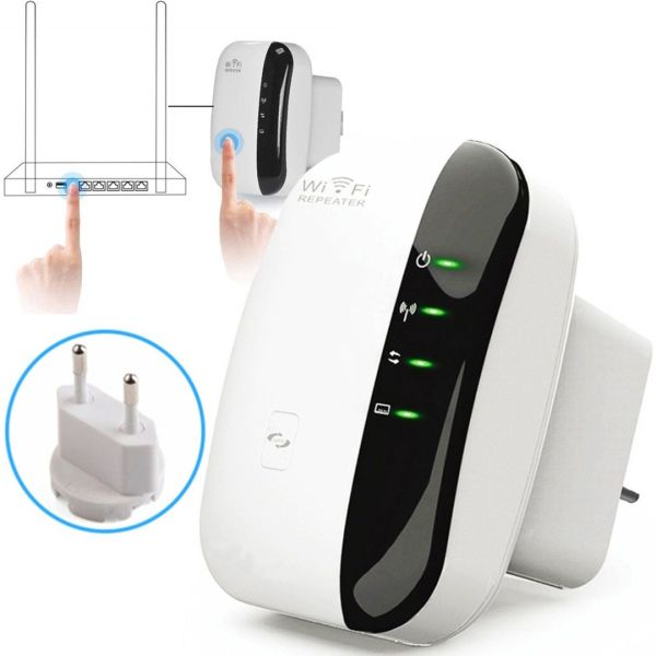 Бездротовий Wi-Fi Repeater LV-WR31-36 ретранслятор мережі 300 Мбіт / сек, 2dBi, WLAN підсилювач сигналу роутера, ретранслятор, розширювач діапазону