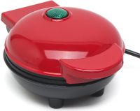 Электрическая мини-вафельница Mini Maker Waffle MAG-686 10.5 см вафельница для венских и бельгийских вафель XL-287 с антипригарным покрытием 350W Красная