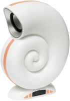 Настільна смарт лампа Равлик нічник Conch Music Lamp L-39 бездротова акумуляторна світлова колонка з RGB підсвічуванням будильником і годинником Bluetooth