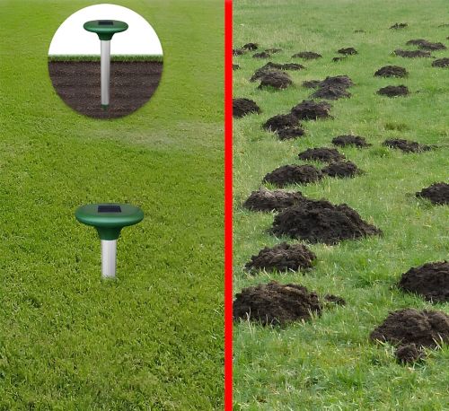 Відлякувач кротів і гризунів Solar Rodent Repeller ультразвуковий прилад кротовідпугіватель на сонячній батареї для відлякування шкідників