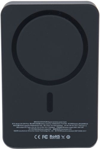 Бездротовий магнітний павербанк Power Bank Q9 20W MagSafe 10000 mAh зовнішній акумулятор USB Type-C Lightning зарядний пристрій для IOS Android
