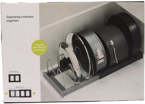 Розширюваний тримач для зберігання кришок Dish Rack кухонний висувний органайзер для посуду, розсувна сушарка підставка для каструль на кухню