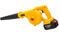 Акумуляторна повітродувка DeWalt DCV100 21V 2Ah для прибирання листя, Бездротовий садовий пилосос дуйка Blower Деволт 600W з мішком для пилу