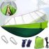 Підвісний туристичний нейлоновий гамак Hammock With Net Green до 200 кг з москітною сіткою для кемпінгу, Похідний гамак 263х135 Зелений